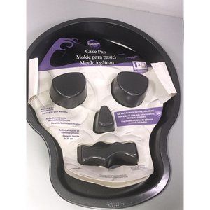 Wilton Skull Metal Cake Pan Halloween Day Of Dead Non-stock Skull Gelatin Mold